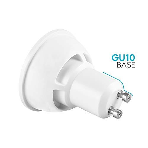 LUXRITE LUXRITE MR16 GU10 LED Bulbs Dimmable, 50W Halogen Equivalent, 2700K Warm White, 500 Lumens, 120V Spotlight LED Bulb GU10, Enclosed Fixture Rated, Perfect for Landscape or Home Lighting (12 Pack)