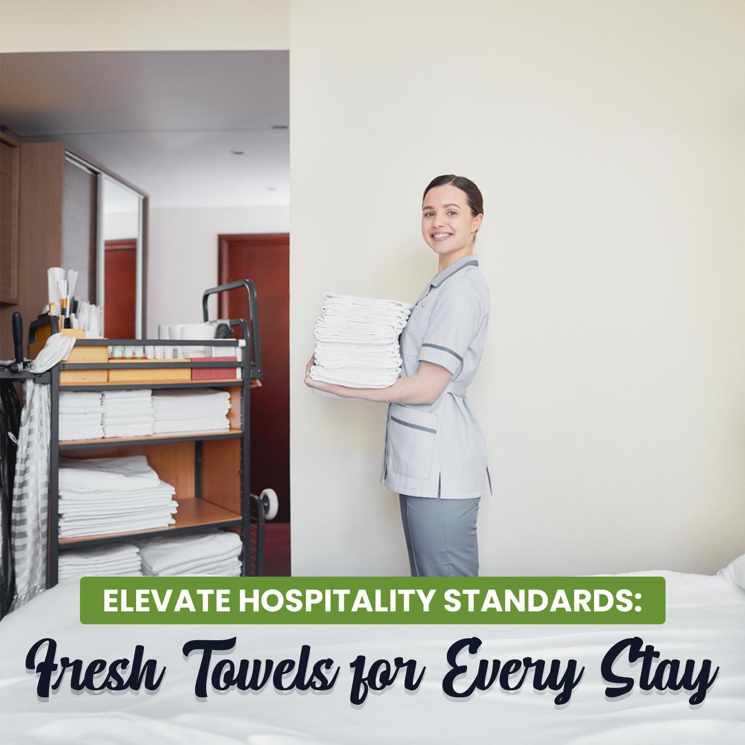 belem belem Luxury 36 White Large Bath Sheets Bulk (30x56) - 100% Cotton Towels - Save $149 in Bulk Bath Towels - Wholesale Towels in Bulk - Salon White Towels, Spa Towels and Gym Towels