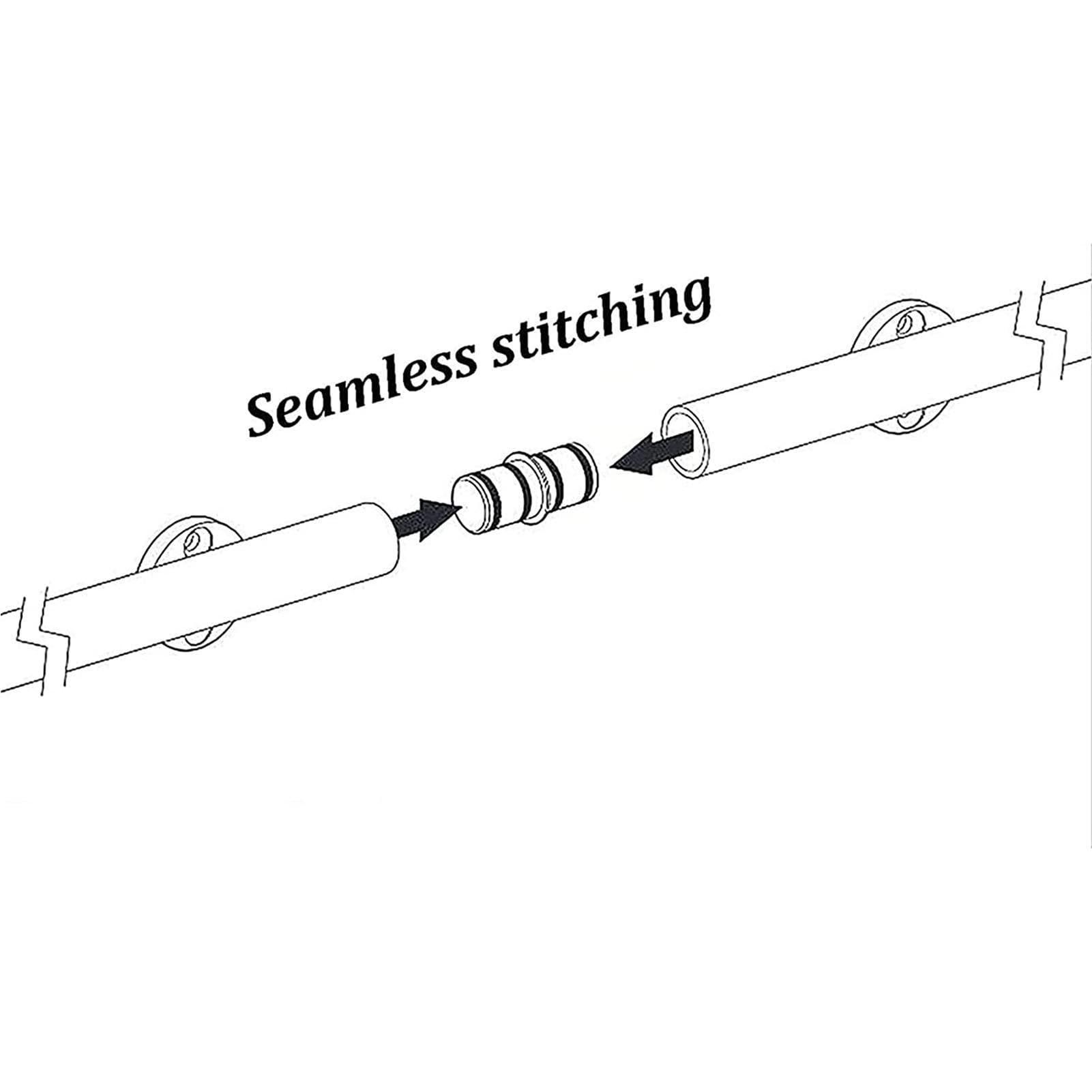 HONGKEFIT Sliding Library Ladder Hardware Black Track Kit, Hook on Tensible Rolling Ladder Hardware Library Sliding Ladder 3.3ft-26.2ft Track/Rail(No Ladder), Limited to Ladder Thickness 2.5cm (Size : 13ft/400