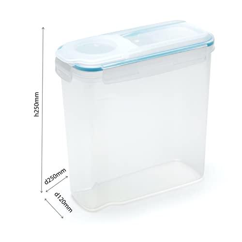 Addis Addis Clip & Close Cereal Container 4L, Unique, Transparent