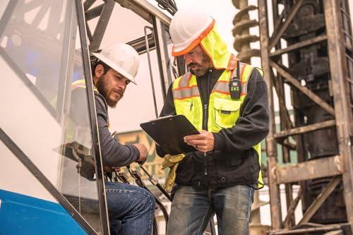 ML Kishigo Kishigo Unisex High Visibility Reflective Premium Black Series Black Bottom Vest 1515, Zipper Closure, Polyester, ANSI 107 Type R/Class 2, Construction, Utility, Waste Management (Lime, L)