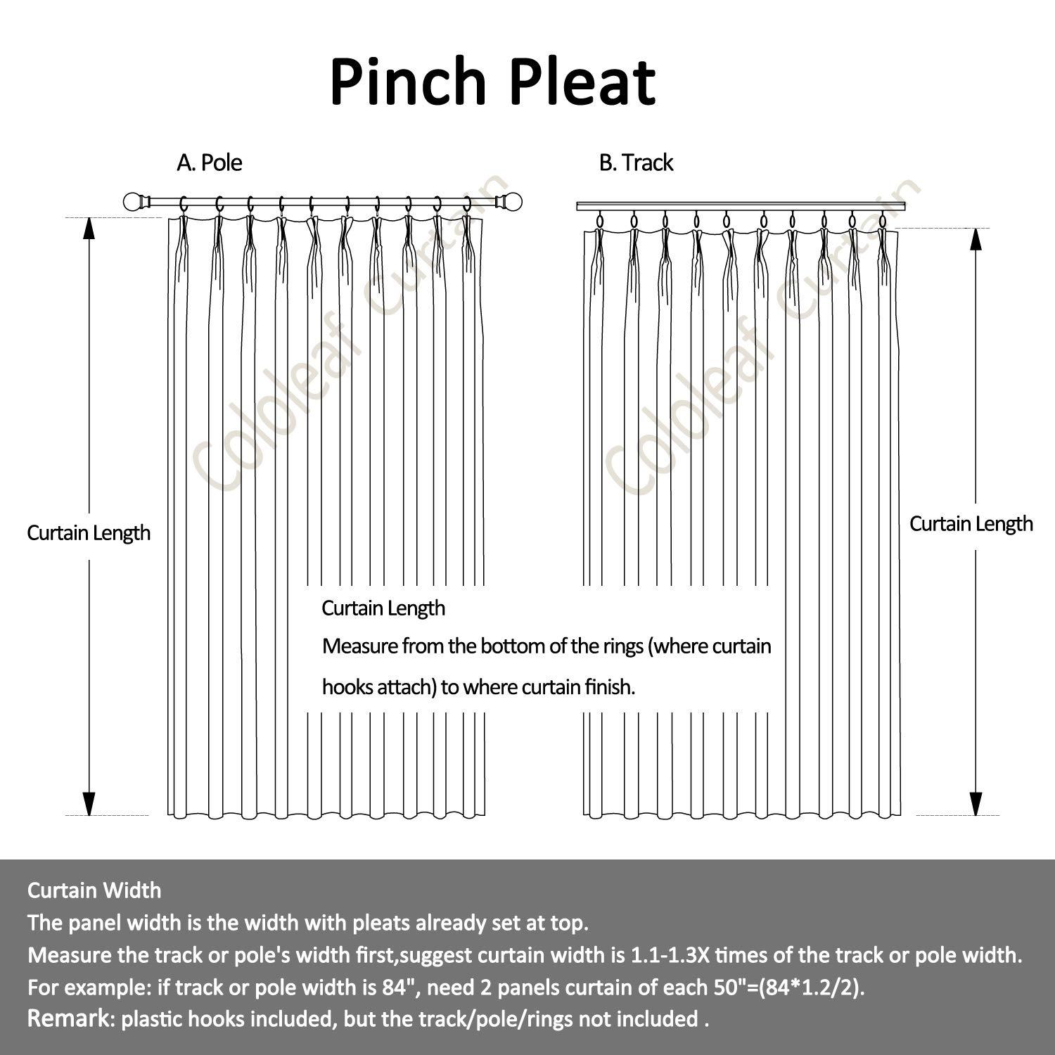 cololeaf cololeaf Faux Linen Curtain Pinch Pleated Room Darkening Window Treatment Panel for Living Room Family Room Dining Romm Kidroom Library, Taupe Grey 84" W x 84" L Inch (1 Panel)