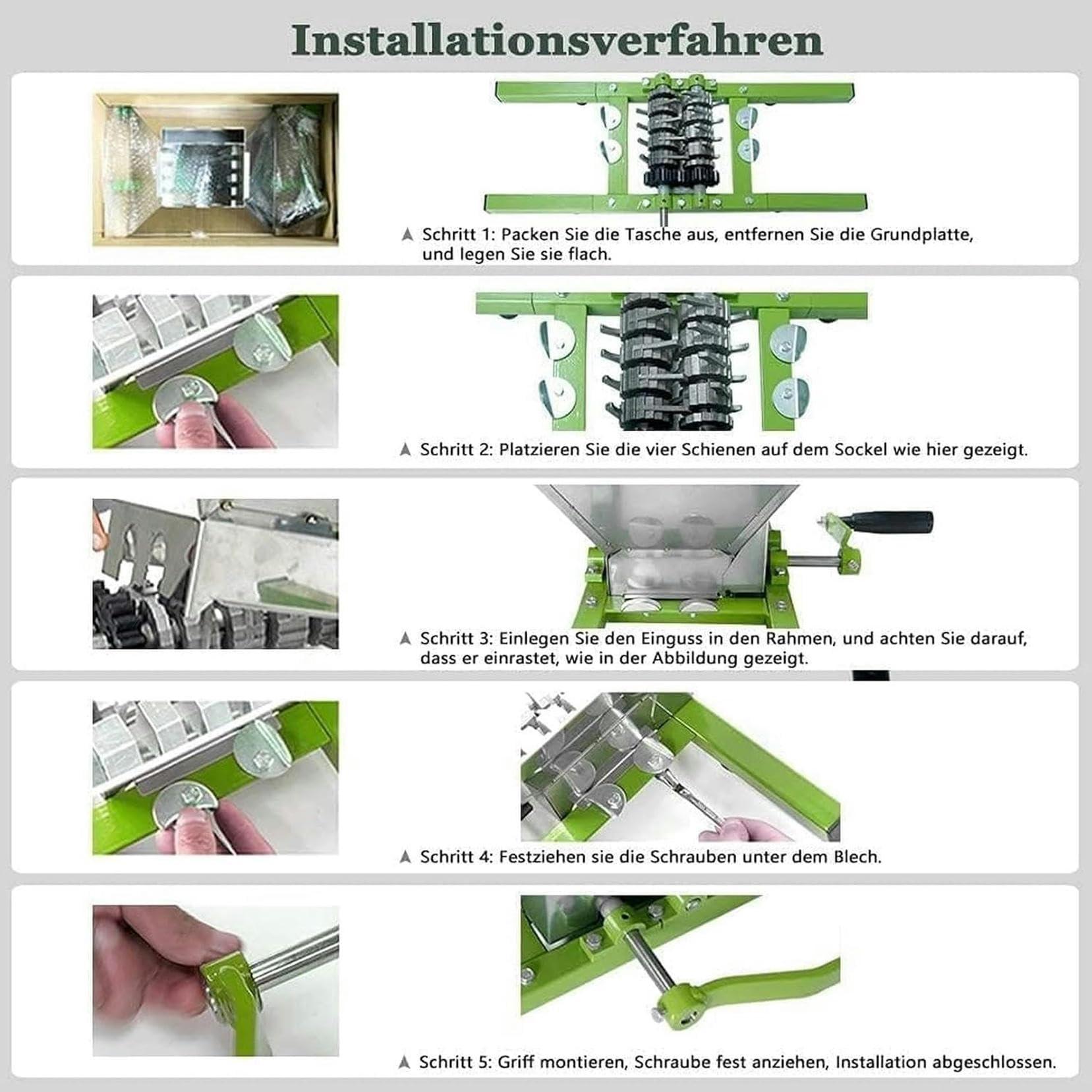 FYLFANYAN FYLFANYAN UVA Press, Fruit Wine Press, Helicopter Berries Press, Large -Capacity Fruity Grinder and Cider Pressed