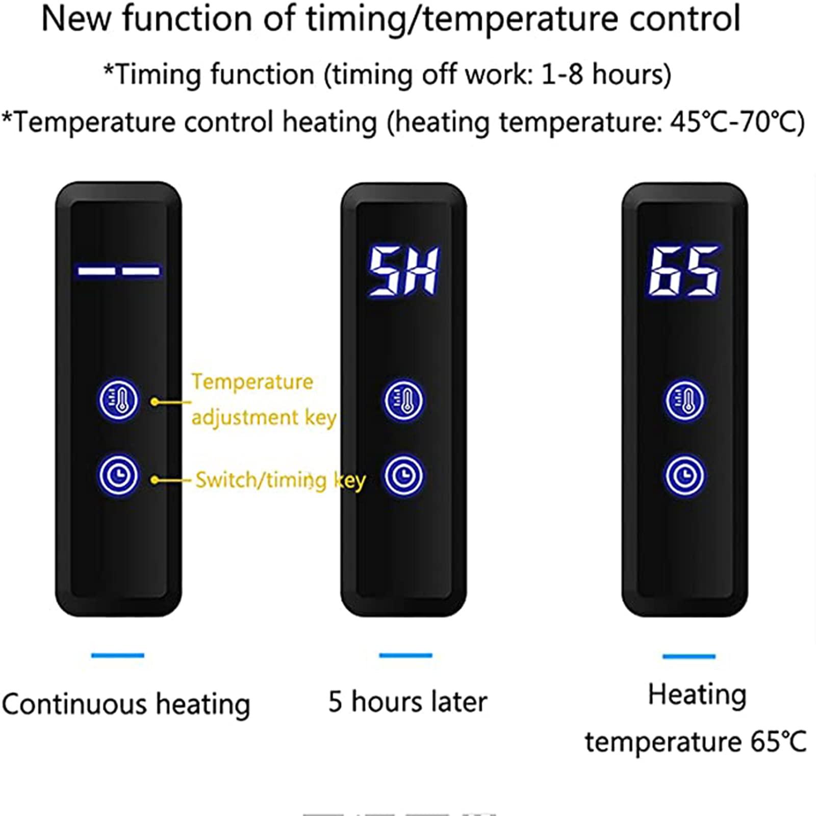 DUDYP DUDYP Electric Heated Towel Warmer Rack Gold Bathroom Accessories, with Timer Wall Mounted Electric Heated Towel Rail,6 Bars Stainless Steel Electric Drying Racks Home Towel Warmer Radiator, Hardwired