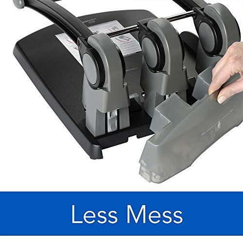 Swingline Swingline 3 Hole Punch, Hole Puncher, Extra High Capacity, 300 Sheet Punch Capacity, Fixed Centers, Black (74194)