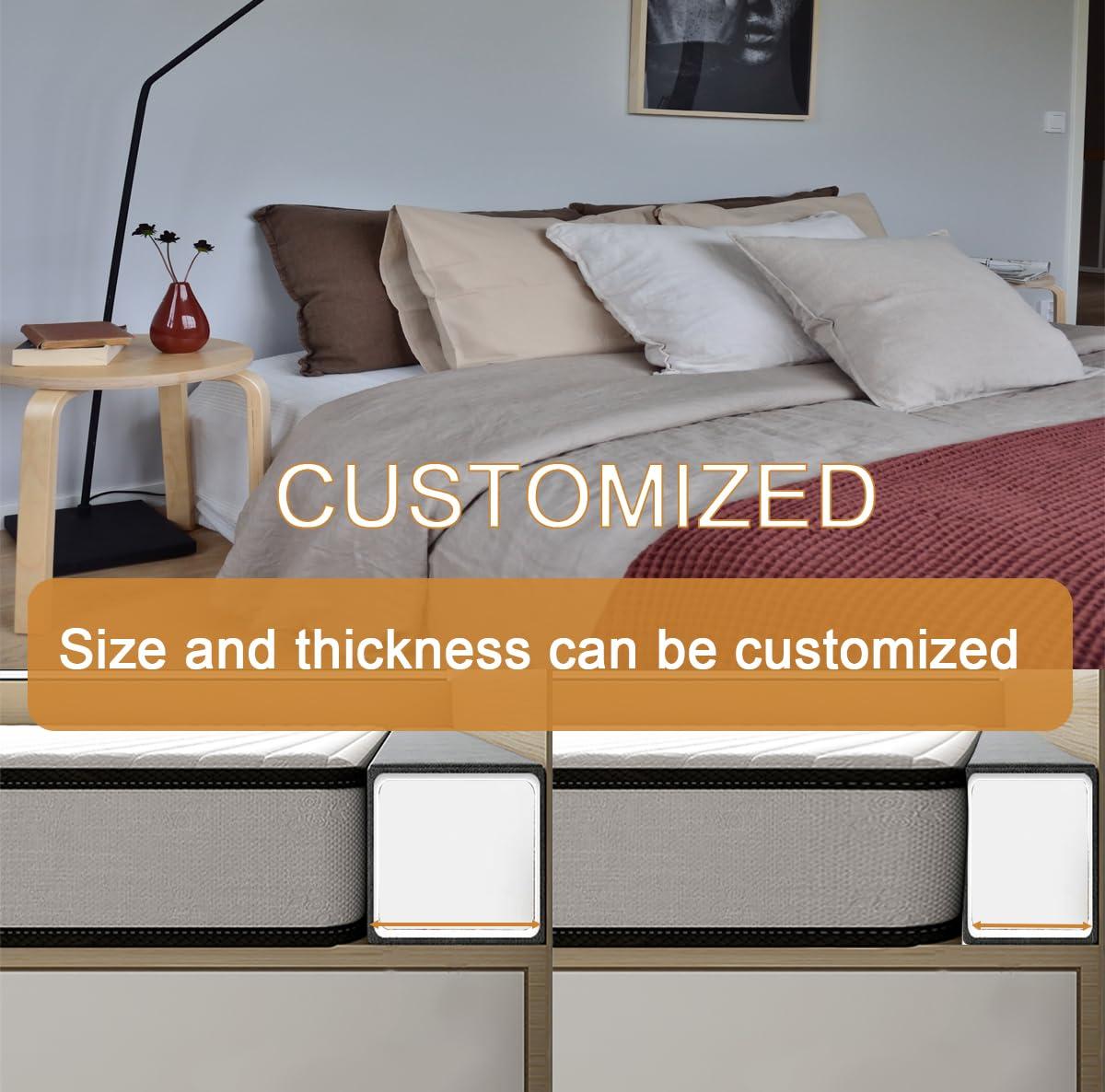 WAYRGN WAYRGN Bed Gap Filler,Headboard Gap Filler King,Mattress Extender,Mattress Gap Filler King Bed,Headboard Space Filler,Headboard Pillow High-Density Sponge with Removable Cover