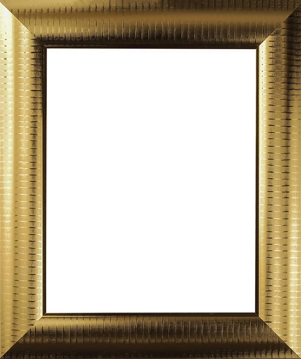 WHOLESALE ARTS AND FRAMES WHOLESALE ARTS AND FRAMES 3-5/8\" Polystyrene Millenial Modern Picture Frame 22x22 Metallic Gold by WholesaleArtsFrames-com 325 Series Made In USA