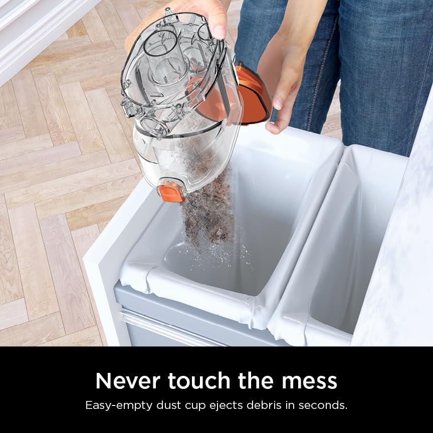 Shark Shark HV302 Rocket Pet Corded Stick Vacuum, Lightweight with Swivel Steering for Carpets & Hard Floors, Converts to Hand Vacuum, Includes Crevice Tool, Pet Multi-Tool & Precision Duster, Orange