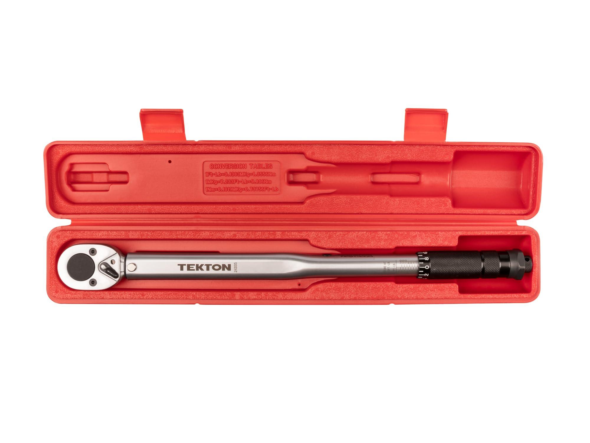 TEKTON TEKTON 1/2 Inch Drive Micrometer Torque Wrench (10-150 ft.-lb.) 24335