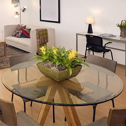 Fab Glass and Mirror 24\" Inch Round Glass Table Top 3/4\" Thick Tempered Beveled Edge by Fab Glass and Mirror