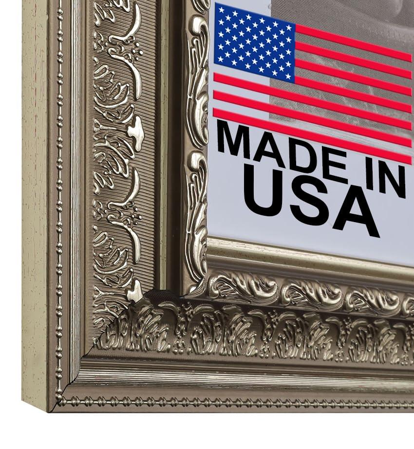 Generic Generic 16X22 3-1/2\"\" Polystyrene Classic Picture Frame 104 Series - Silver by WholesaleArtsFrames-com Made In USA
