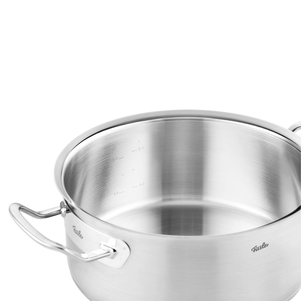 Fissler Fissler Original-Profi Collection Stainless Steel 4.9 Quart Rondeau with Metal Lid