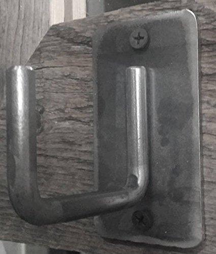 My Barnwood Frames MyBarnwoodFrames - Rustic Reclaimed Barn Wood Mirror with Iron Hooks (Coat Rack) (18x22 Inches, 3 Hooks)