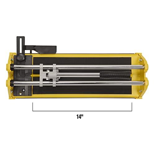 ROBERTS QEP Tile Cutter, 1/2 in Cap, 14 in, Yellow