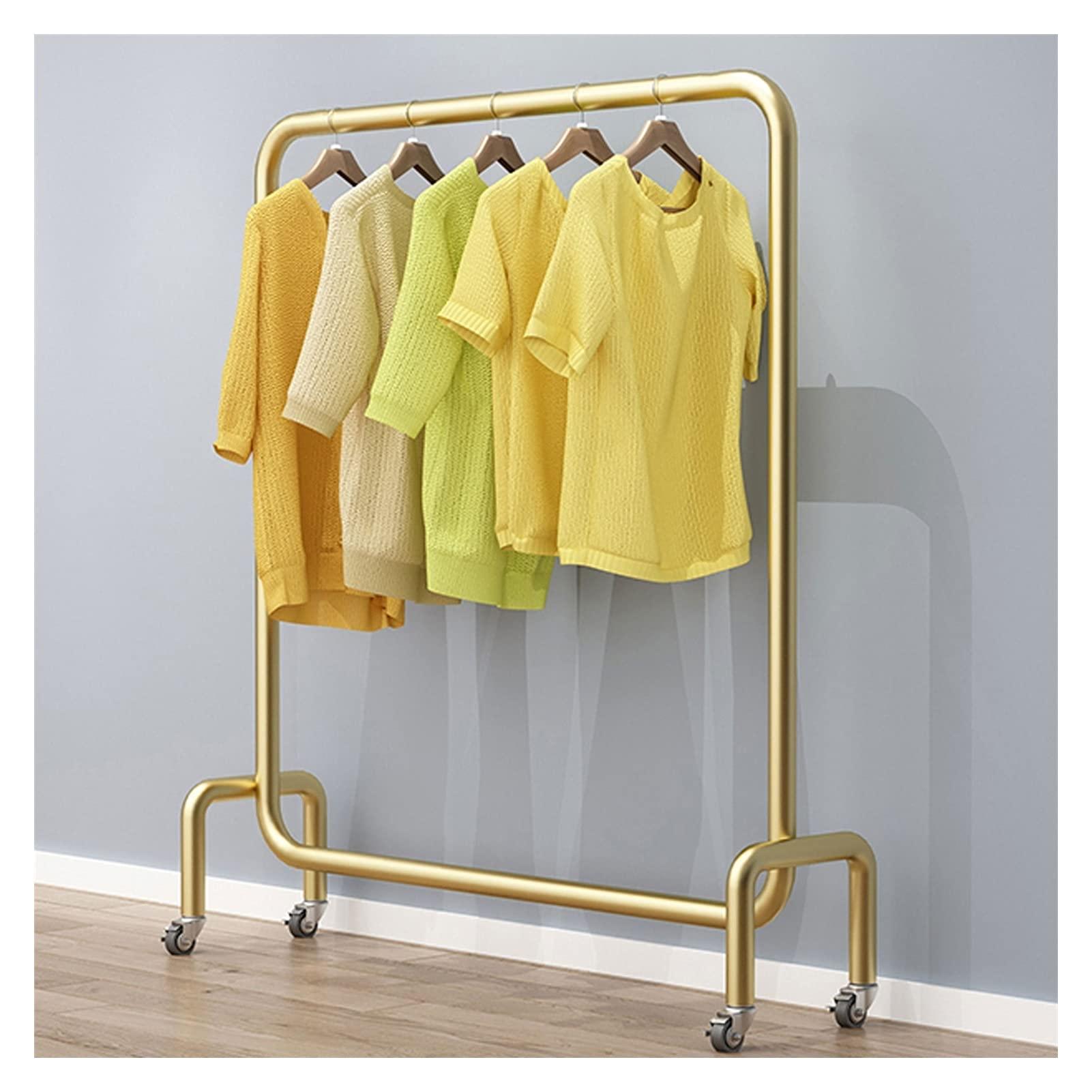 LIFOND LIFOND Clothes Rail Garment Rack Clothes Rail on Wheels,Freestand Heavy Duty Metal Clothes Rack,Easy to Assemble for Clothing Storage Display Stand Clothes Rod for Bedroom Decor 100cm