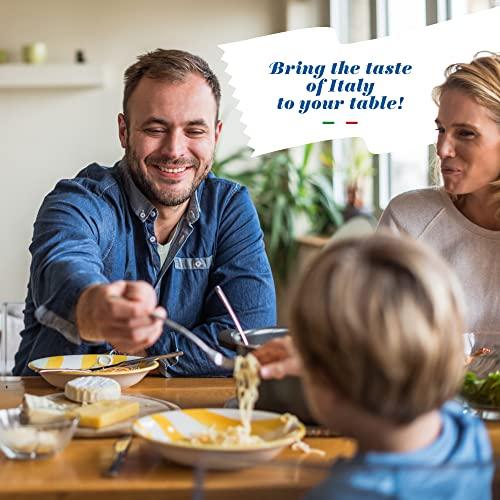 LA GONDOLA La Gondola Homemade Ravioli Stamp - Round Corzetti (Corsets) 1.97in | Italian Pasta Making Tool for Home and Business | Brass & Natural Wood | Easy to Use Ravioli Stamp | Ravioli Cutter Made in Italy