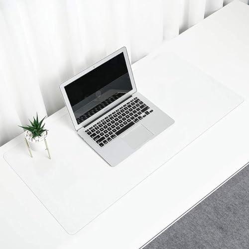 QCHIAN QCHIAN Desk Mat Transparent, Clear Desk Mat, Large Pad Table Protector, Non-Slip, Waterproof,Round Edges Desk Mat, for Kitchen Coffee Office Dining Table(Size:L(5.25ft) X W(3.28ft) X T(0.06"))
