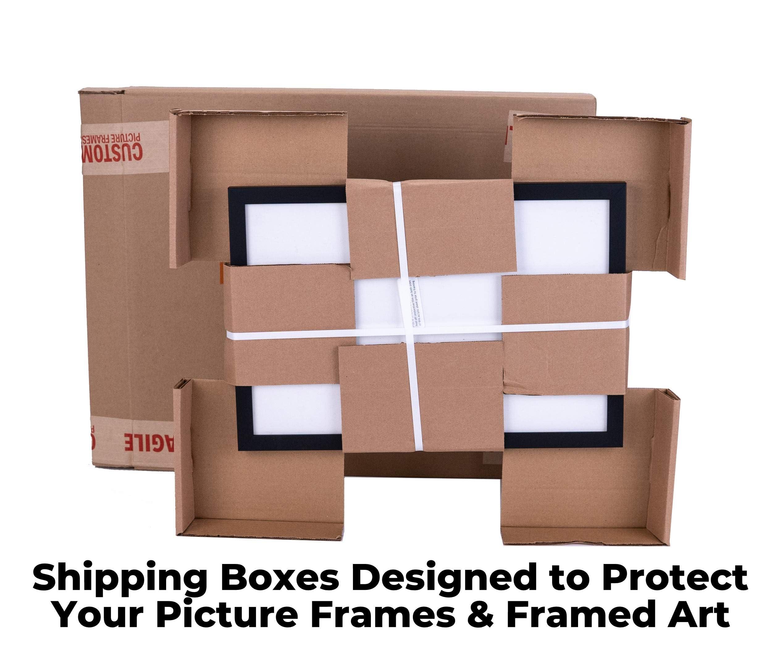 CountryArtHouse CountryArtHouse 35x11 Frame Gray Barnwood Picture Frame Includes UV Acrylic Plexiglass, Acid Free Foam Backing Board and Hanging Hardware