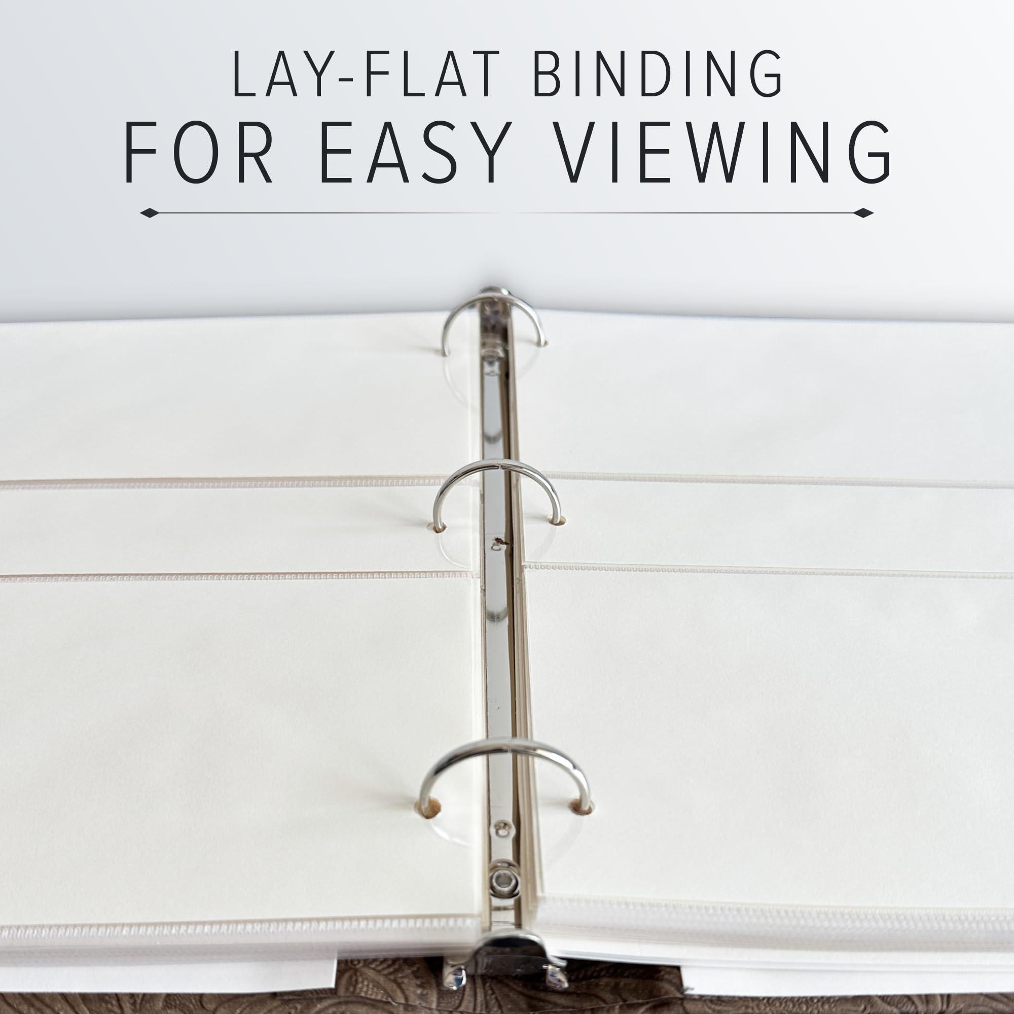 Gallery Leather Gallery Leather Photo Album 4x6-3 Ring Binder Photo Album, 60 Pages for 120 Photos, Fillable, Can Fit 8x10 and 5x7 Photos, Handcrafted - Acadia Tan - 11.75 x 10.5 \", Gallery