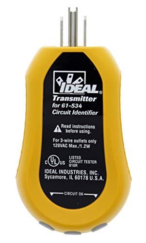 Ideal Industries IDEAL Electrical 61-534 Digital Circuit Breaker Finder with Digital Receiver and GFCI Circuit Tester,Yellow