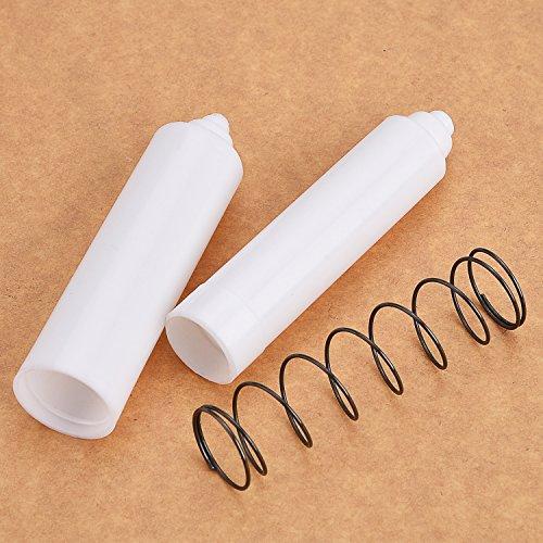 Shappy Shappy 4 Pieces Toilet Paper Holder Roller Replacement Plastic Spring Loaded, Paper Holder Insert (White)
