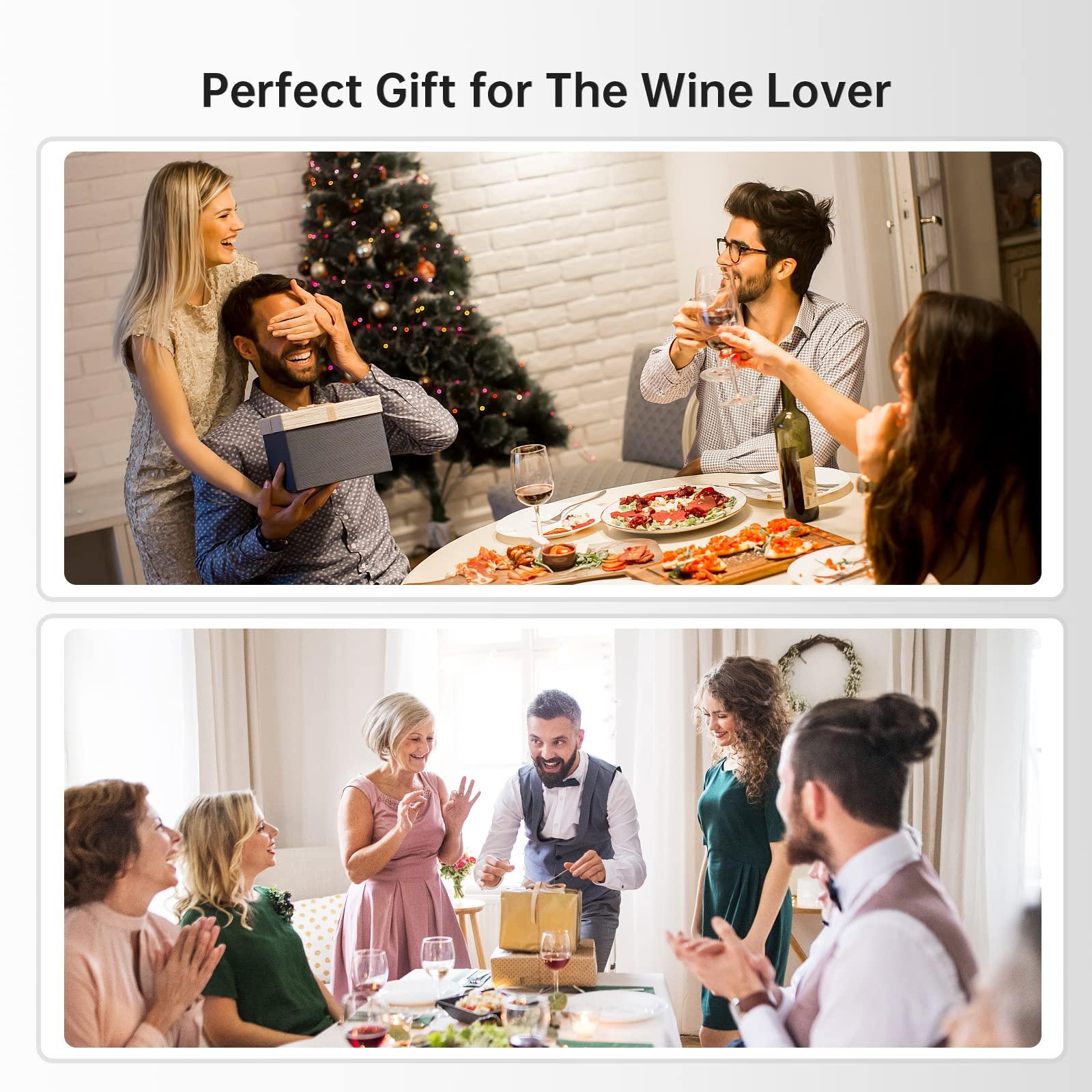 Cobalance Cobalance Wine Chiller Electric, Wine Chillers Bucket for 750ml Red & White Wine or Some Champagne,Stainless Steel Single Bottle Iceless Wine Cooler,Kitchen Bar RV Wine Accessory,Gift for Wine Lovers