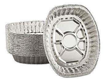 EcoQuality 90 PACK - Disposable Durable Oval Roaster Pan - Turkey Roasting Pans Extra Large, Heavy-Duty Aluminum Foil | Deep, Oval Shape for Chicken, Meat, Brisket, Roasting, Baking | Recyclable | USA MADE