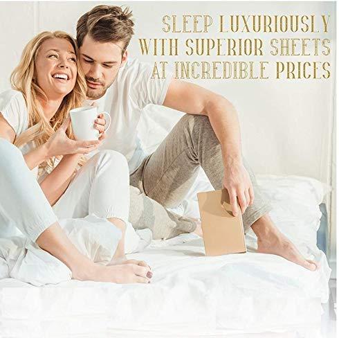 Destiny Collection Destiny Collection 1800 Thread Count Luxurious Heavy Egyptian Cotton 4-PCs Sheet Set Fits Mattress 15-18\'\' Deep Pocket (Twin XL Size Sheets for Bed (Solid, Light Blue)