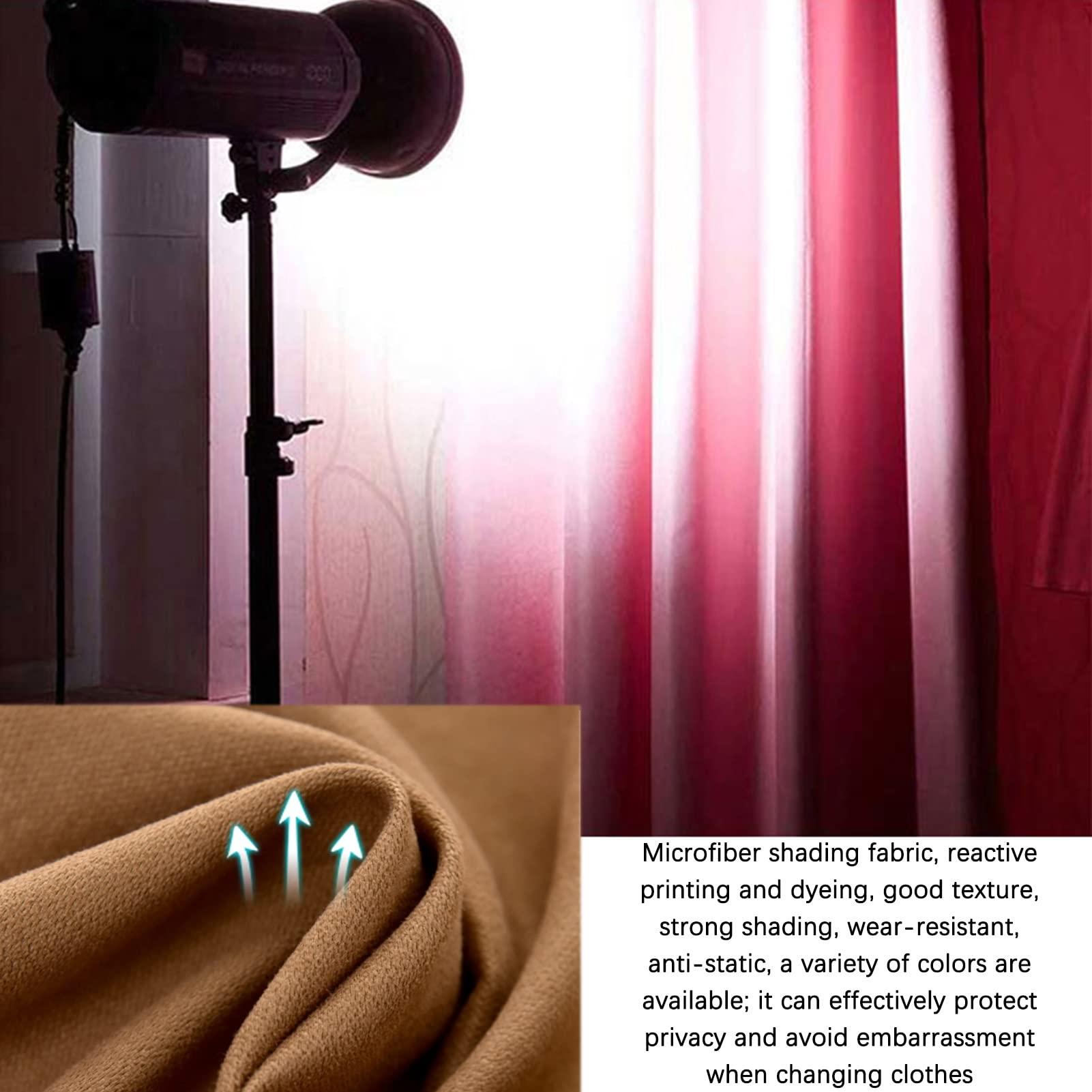 XUEHONG001 XUEHONG001 Clothing Store Fitting Room, C-Shaped Metal Track Locker Room, Privacy Protection Blackout Curtain Kit, Outdoor Clothing Stall Shopping Mall Changing Room, Wall-Mounted