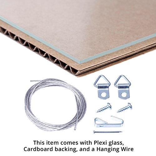 ArtToFrames 18x24 / 18 x 24 Picture Frame Satin Black .. 2'' wide with a 2'' double mat