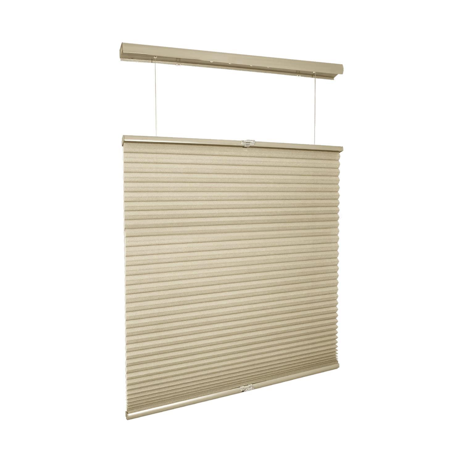 CHICOLOGY CHICOLOGY Cellular Shades, Top Down Bottom Up Shades, Custom Blinds for Windows, Window Shades for Home, Door Blinds, Window Coverings, Cellular Blinds, Latte (Light Filtering), 26" W x 48" H