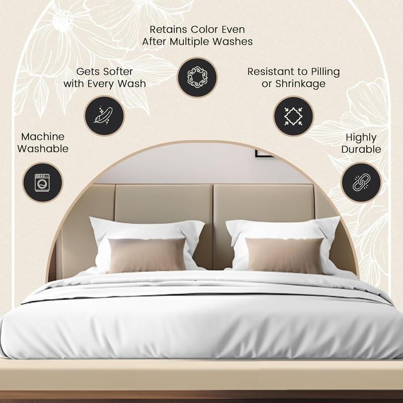 Sophia Cotton Club Heavy 1500-Thread-Count Pure Combed Cotton 4-PCs Sheet Set Fits Mattress 15-18\'\' Fully Elastic Deep Pocket (California King Size) (Stripe, Silver Grey)