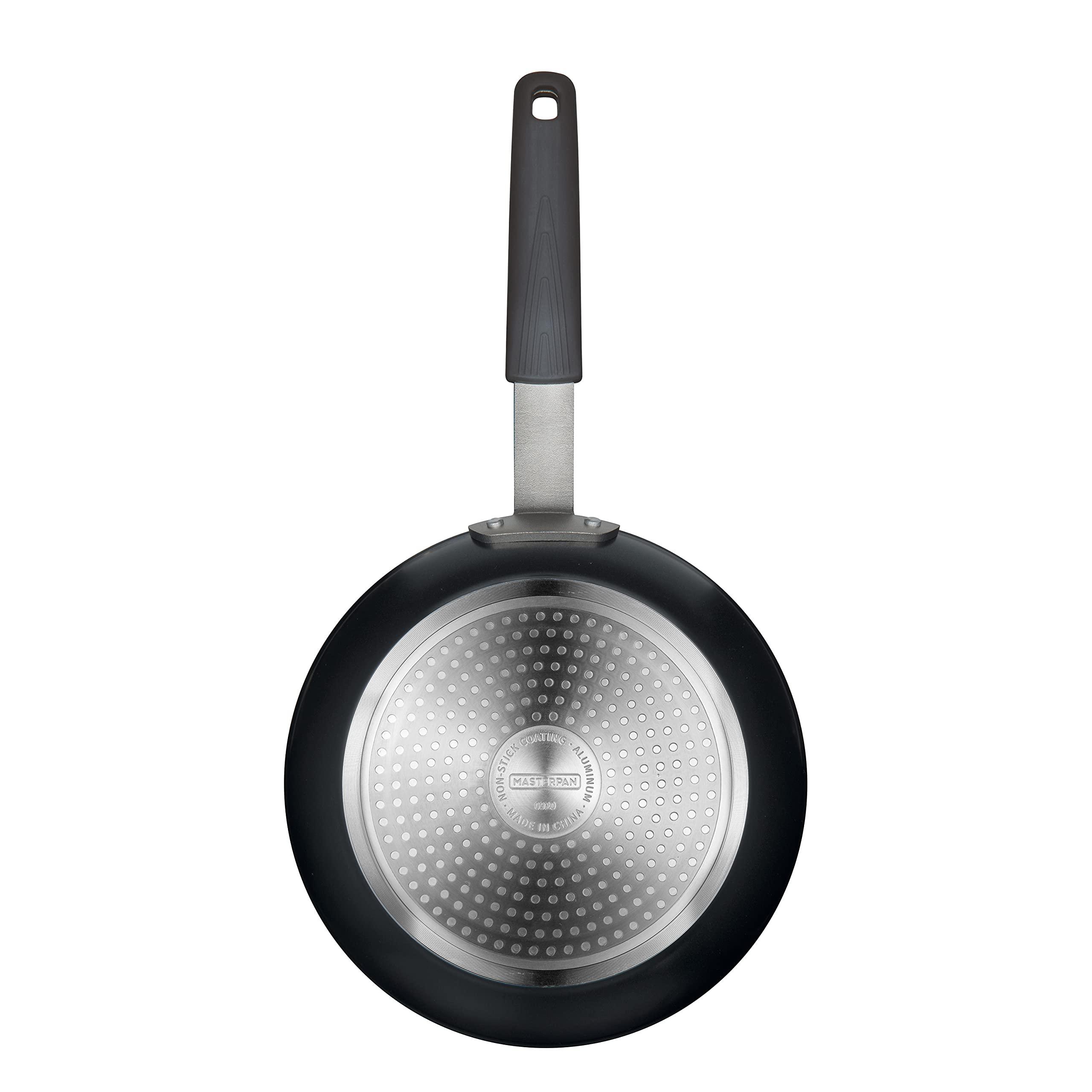 MASTERPAN Masterpan Non Stick Frying Pan 24cm | Induction Frying Pan | Non Toxic Cookware | Camping Frying Pan | Healthy Ceramic Frying Pan | Perfect as Egg Pan or Omelette Pan | Deep Frying Pan for All Hobs