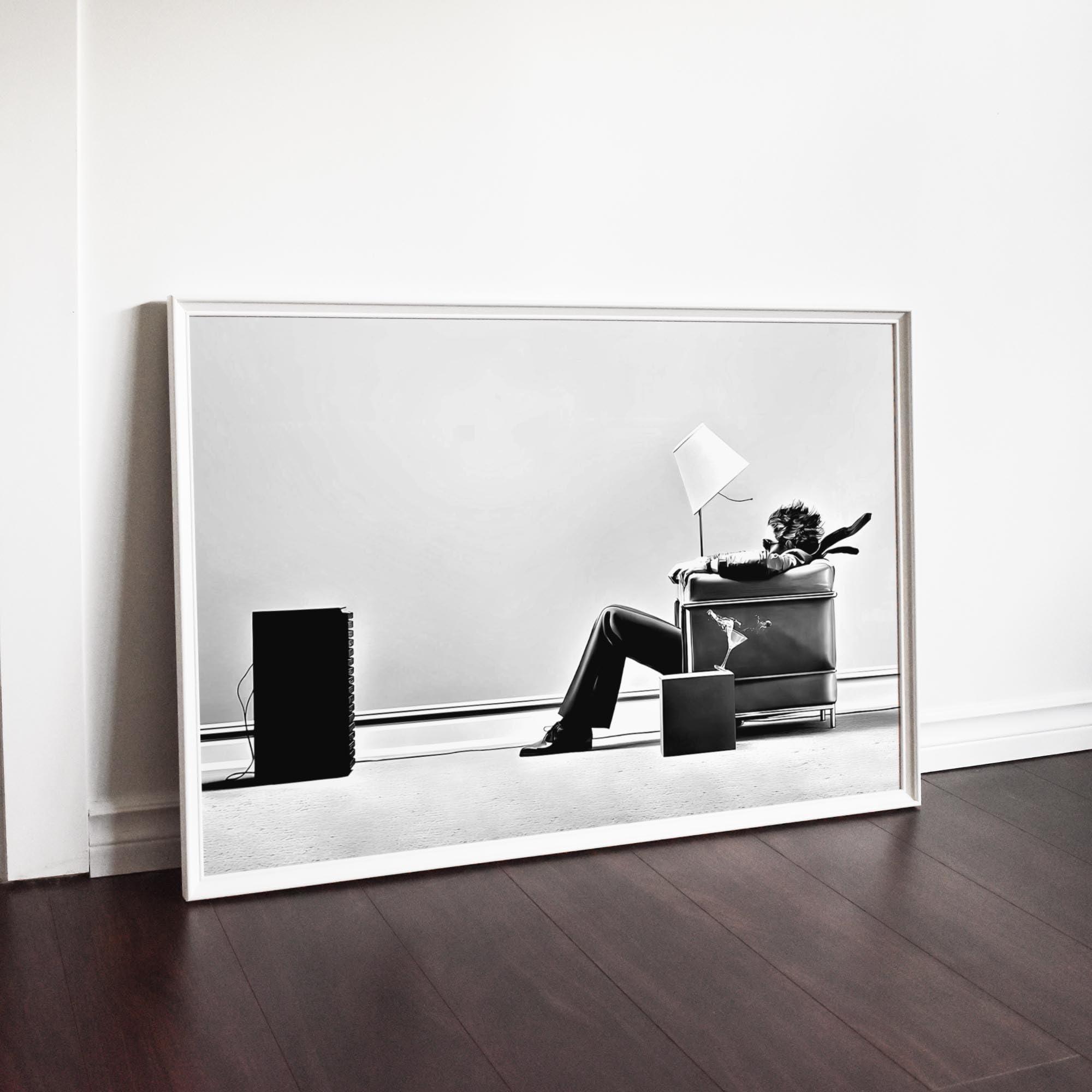 Generic Generic Blown Away Guy Maxell Ad 1979 by Steve Steigman Wall Art Poster Print 24\"\" x 36\"\" | Posters, Pictures, Wall Art Gifts and Home Decor