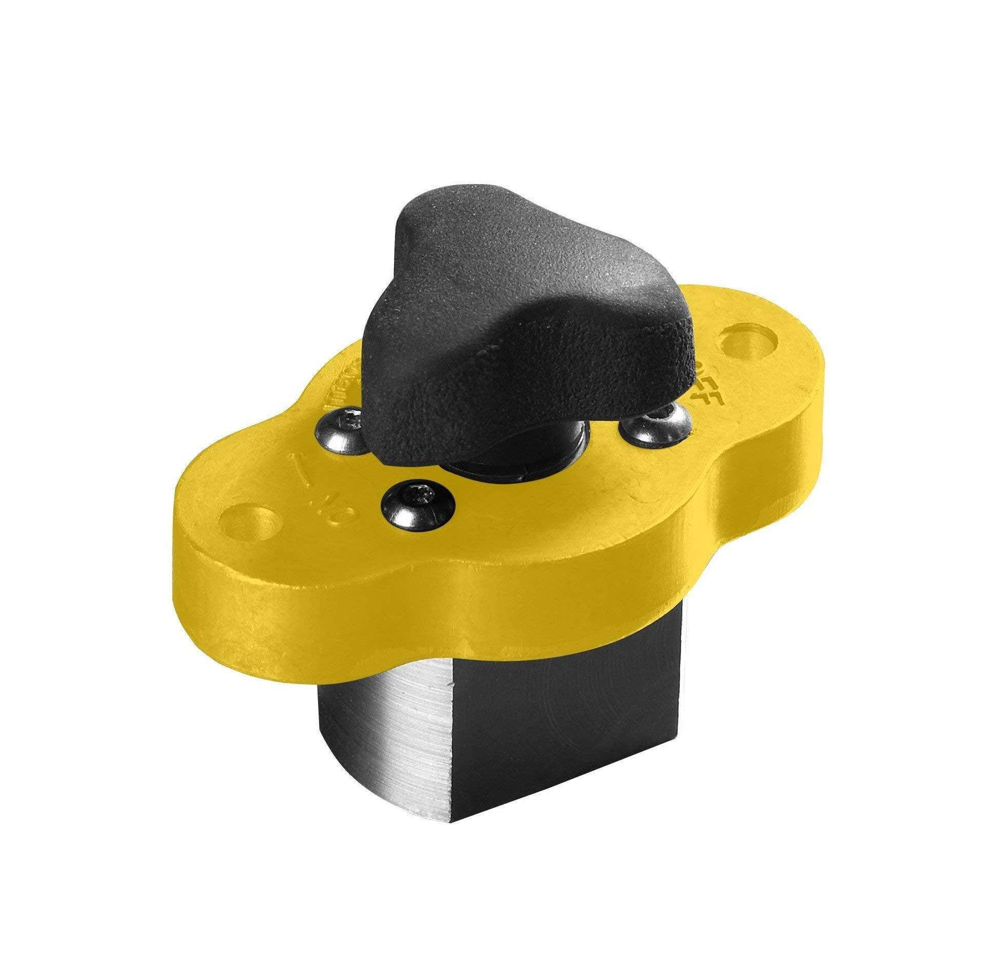 Magswitch Magswitch MagJig 95 Magnetic Woodworking and Welding Base Clamp Holder for Wood Working Supplies, Accessories, Tools and Equipment, Magnet Switch with On/Off Capabilities, 95 lb Holding Force, Yellow