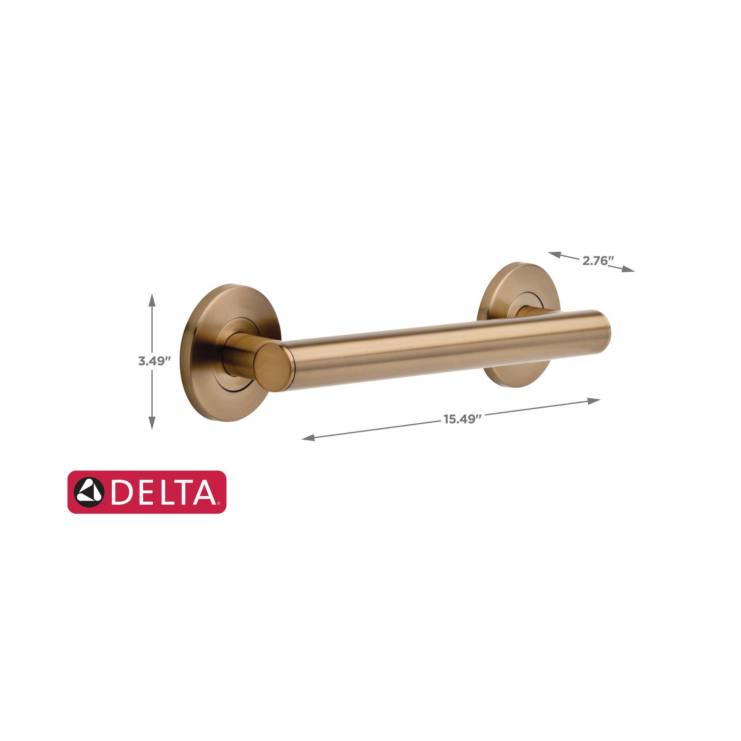 DELTA FAUCET Delta Faucet 41812-CZ Contemporary Decorative Grab Bar, 12\", Champagne Bronze
