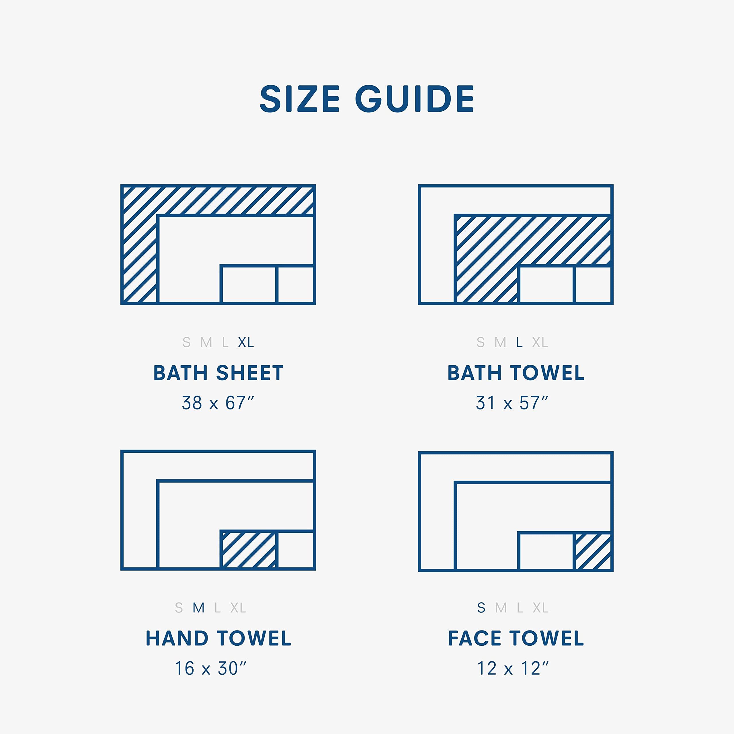 ONSEN ONSEN Premium Face Towel - Waffle Weave - 100% Supima Cotton - 12\" x 12\" - Ultra-Soft - Fast Absorbing & Quick Drying - Bathroom, Kitchen, Shower, Hotel, Spa, Travel, & Gym - Wash Cloth - White