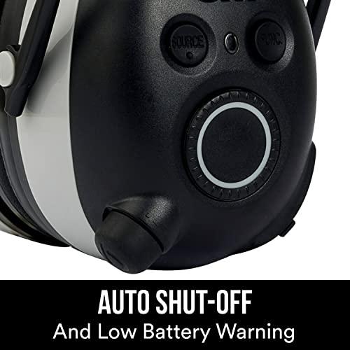 3M 3M WorkTunes Connect + AM/FM Hearing Protector with Bluetooth Technology, Ear protection for Mowing, Snowblowing, Construction, Work Shops