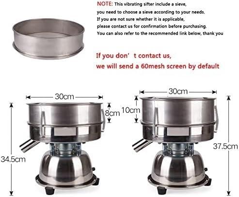 Generic Automatic Sieve Shaker, Electric Vibrating Sieve Flour Machine, Stainless Steel Flour Sifter with Sieve, for Granule Powder Grain (Size : 10cm)