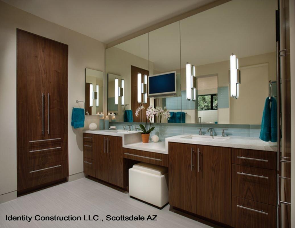 GEORGE KOVACS GEORGE KOVACS P5044-077 Tube Vanity Bath Light, 3-Light, 180 Total Watts, 4.75-in H x 20.5-in W, Chrome