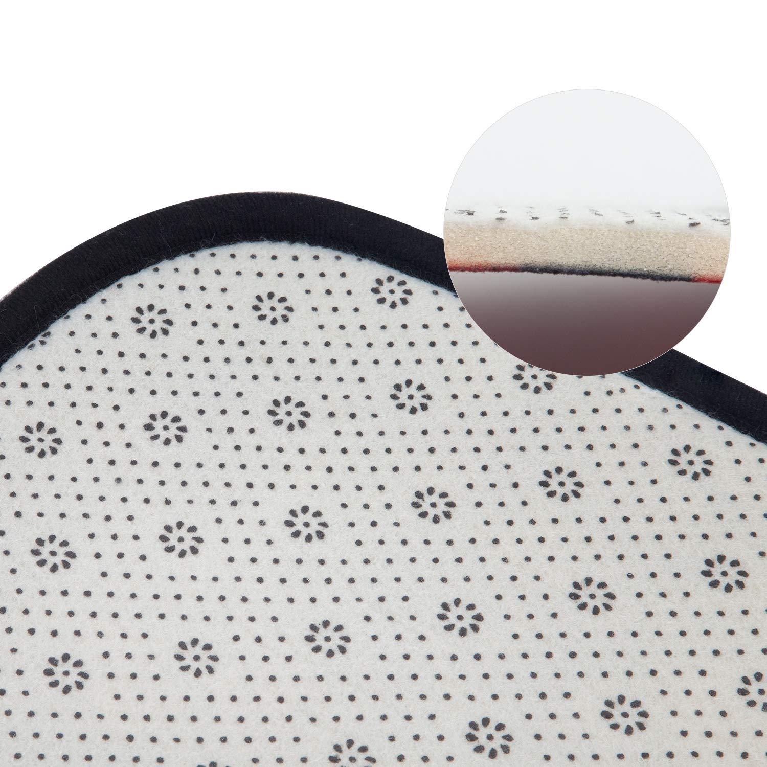 Chucoco Farm Christmas Kitchen Floor Mats, Red Barn House Truck with Snowman 2 PCS Anti Fatigue Area Runner Rugs Set Winter Forest Non-Slip Bathroom Comfort Standing Mat Home Decor