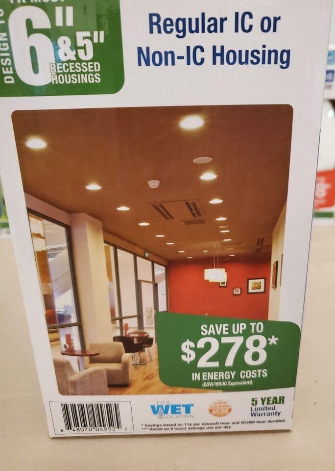 Elite Lighting Elite Lighting REL637950LDIMT LED Retrofit Lighting Module, 120V, 3000K, White