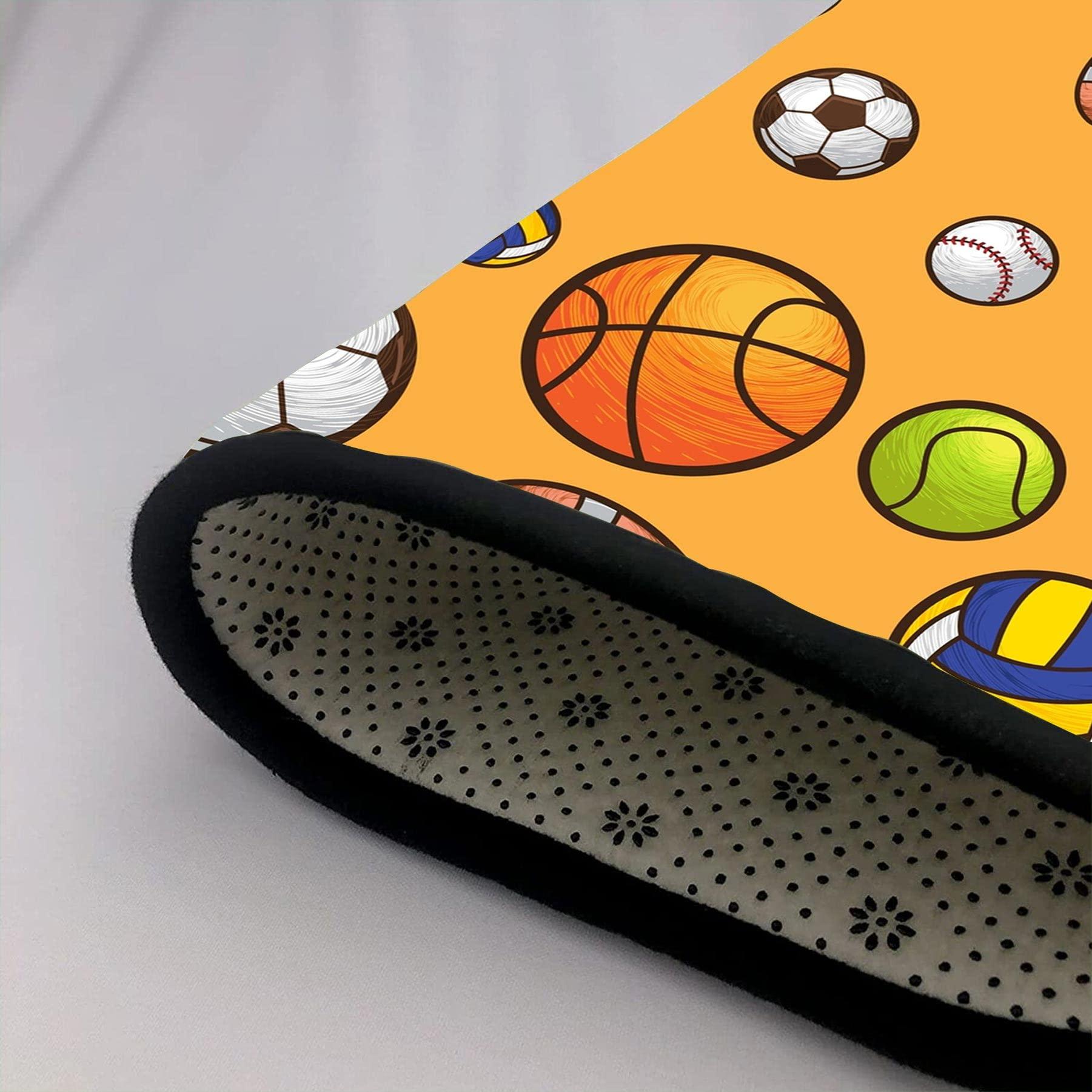 Ocervd Ocervd Sport Style Football Basketball Rugby Tennis Area Rug Rugs for Living Room Bedroom 2x4ft