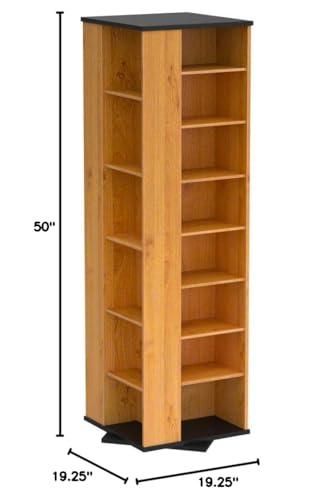 Venture Horizon Venture Horizon Revolving Media Tower 900 Black with Oak Trim