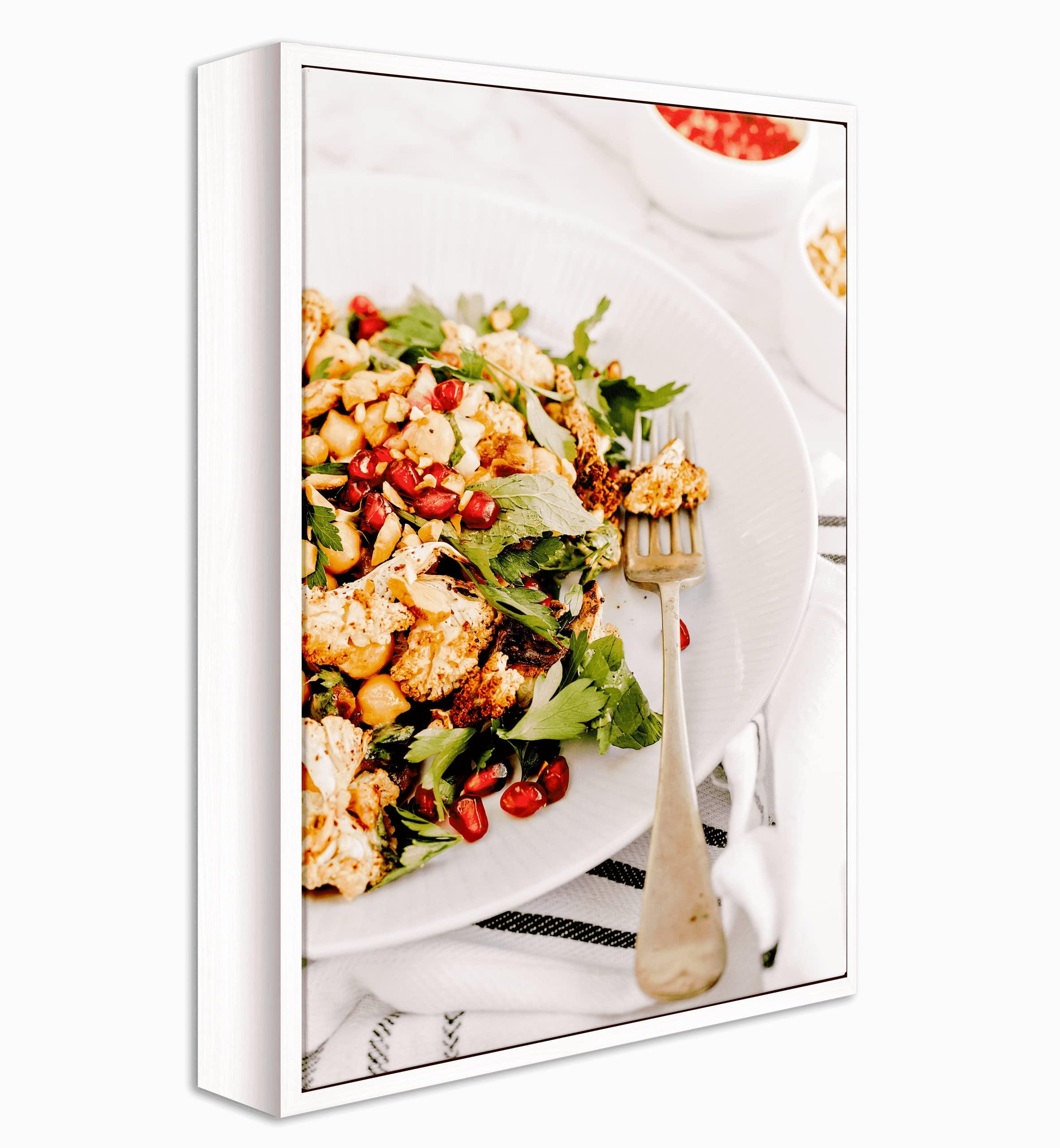 Wall-Art Supplies DIY Canvas Floater Frames for Canvas Paintings: 1.25\" Deep Floating Frame for Finished Canvases (Dark Brown 14x14 inches)