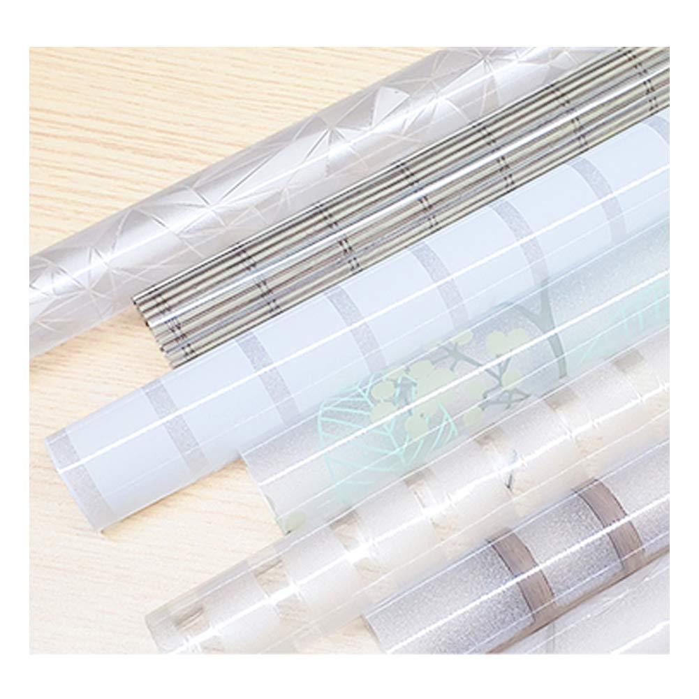 wangk wangk Frosted Privacy Window Film Self Adhesive Glass Frosting Film Static Cling Opaque Window Film for Home Bathroom Office (0.5 x 5m)-W-sea 0.5x3m
