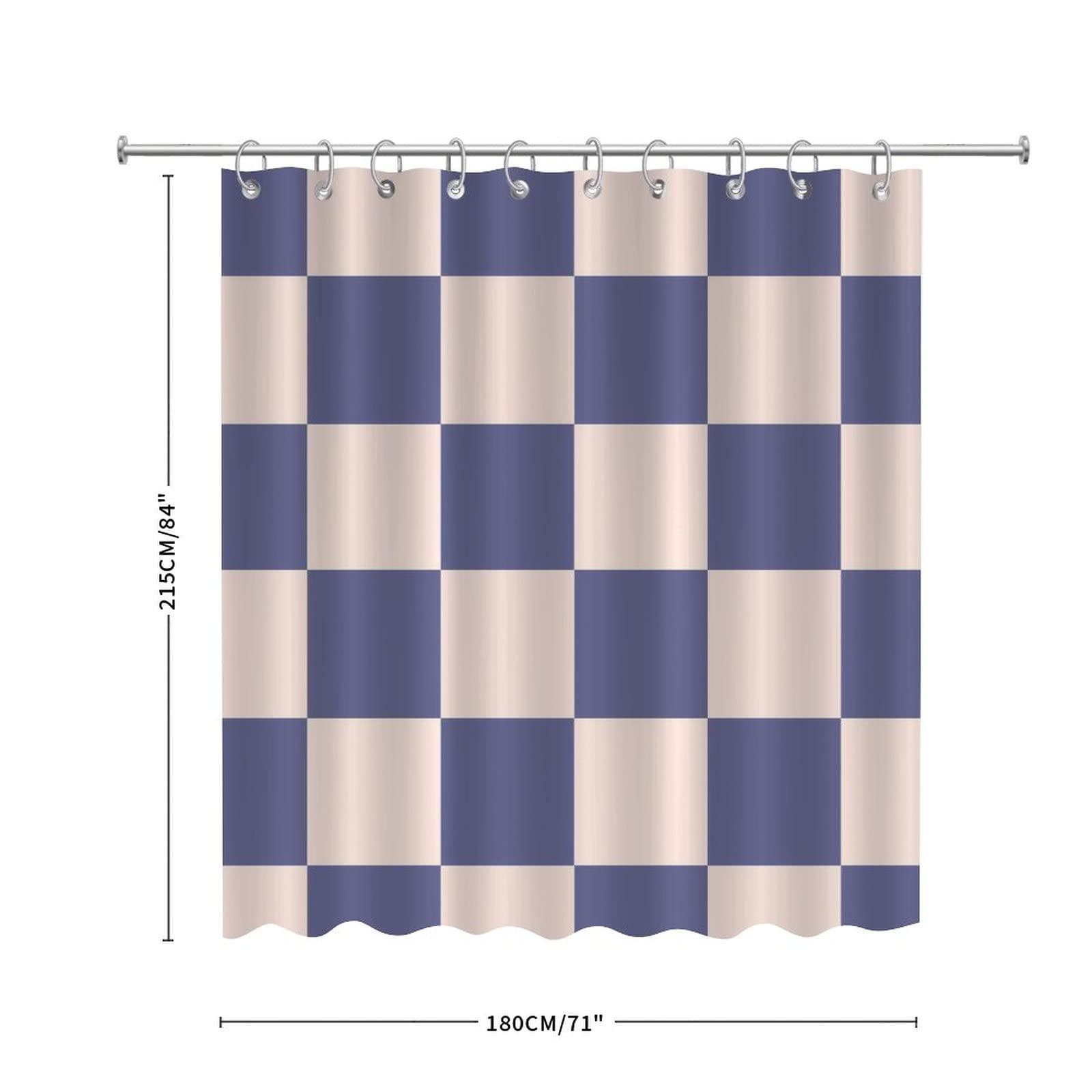 COVOME COVOME Print Buffalo Check Plaid Bathroom Shower Curtain Sets Polyester Fabric Shower Curtains for Hotels Bathtubs Shower Curtain for Bathroom Machine Washable 72x84 Inch