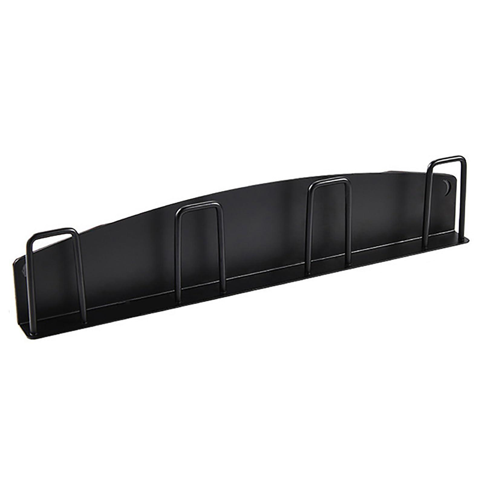 YDuupxe YDuupxe Magnetic Wall Mounted Mug Wall Mounted Mug Holder, Wall Mounted Cup Drying Rack Holder, Holds 4 Cups, Carbon Steel, No Drilling, Independent Hanging and Draining Stand for (Black)