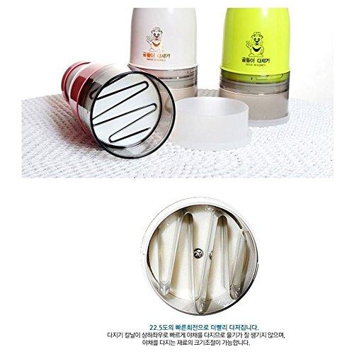 Gomdoli Vegetable Chopper Slicer Food Chopper Korean TV Home Shopping Product (Pink)