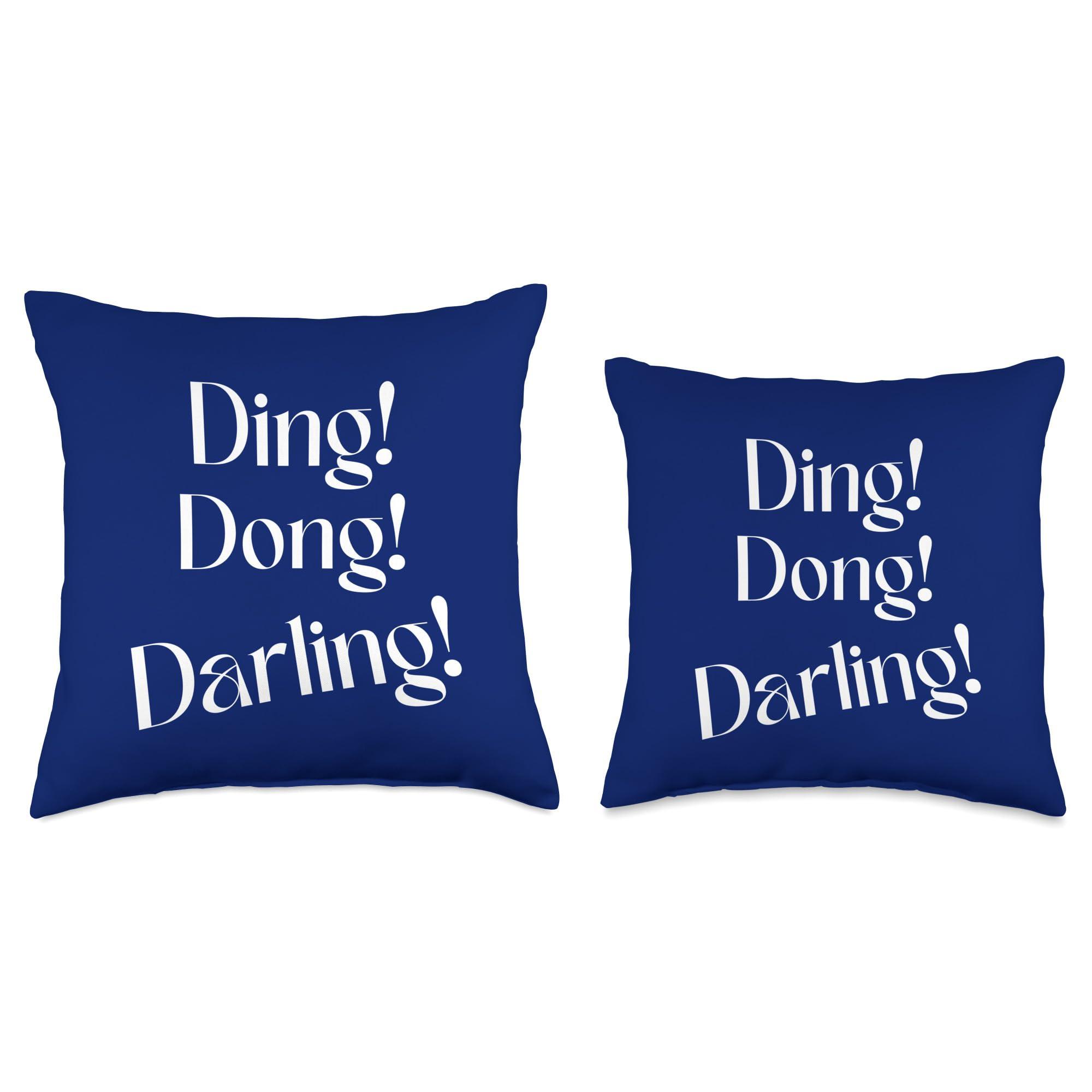 Conflab Darling Ding Glowing Dong Makeup Designs Conflab Darling Ding Glowing Dong Makeup Designs Ding, Dong, Darling Glow Up Make-Up Throw Pillow, 16x16, Multicolor